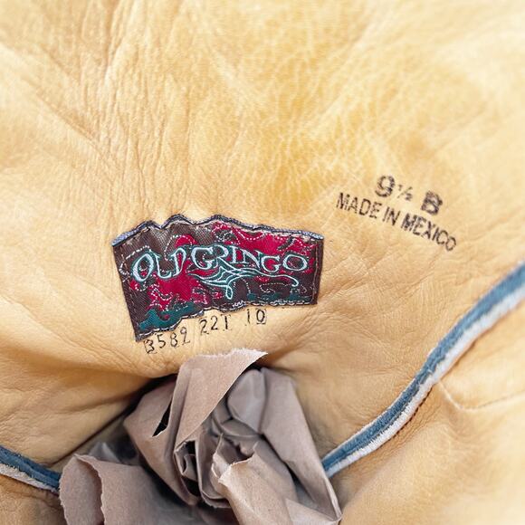 Old Gringo Black Embroidered Madona Pointed Toe Western Cowgirl Boot size 9.5 - Picture 10 of 10